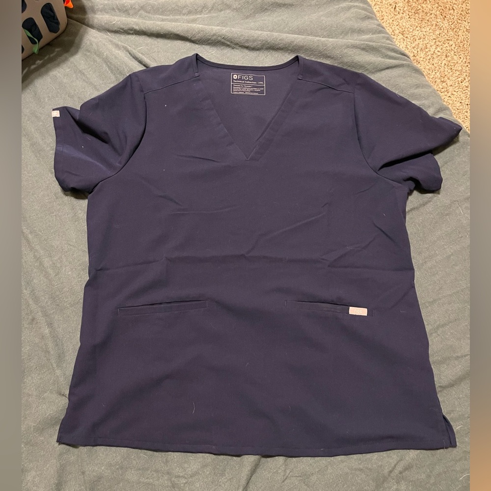 Figs Women's Navy Blue Top